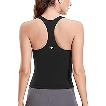 Amazon.co.jp: CRZ YOGA タンクトップ カップ付 レディース ヨガウェア